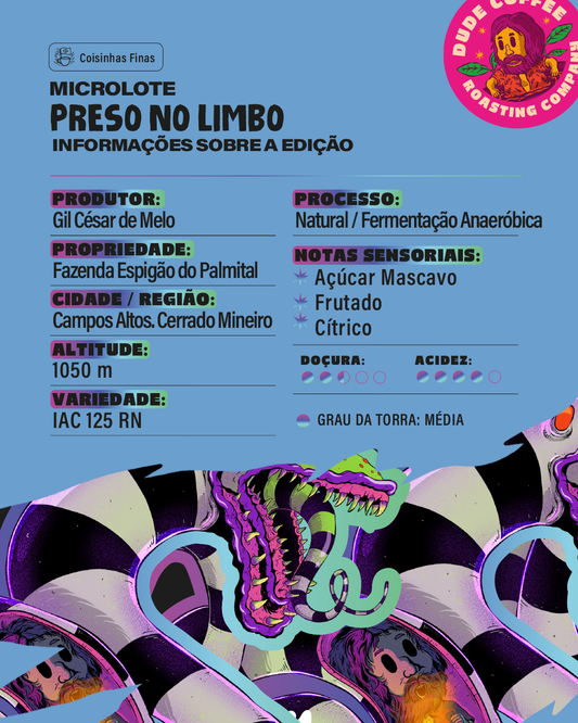 Café Preso no Limbo (Açúcar Mascavo, Frutado e Cítrico)