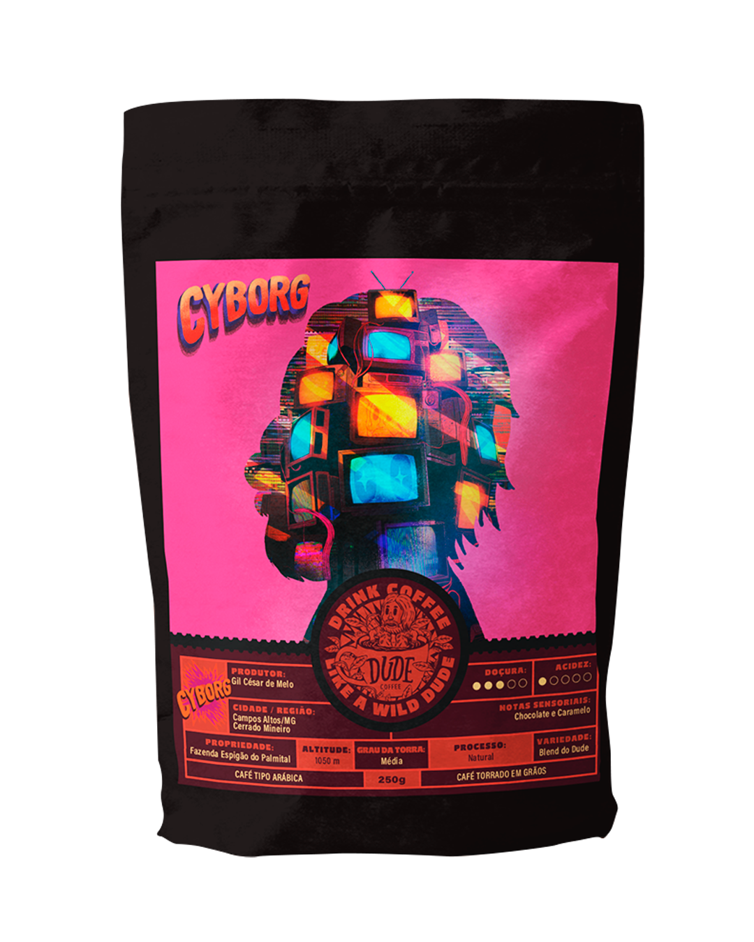 Café Cyborg #9 (Chocolate e Caramelo) – Dude Company