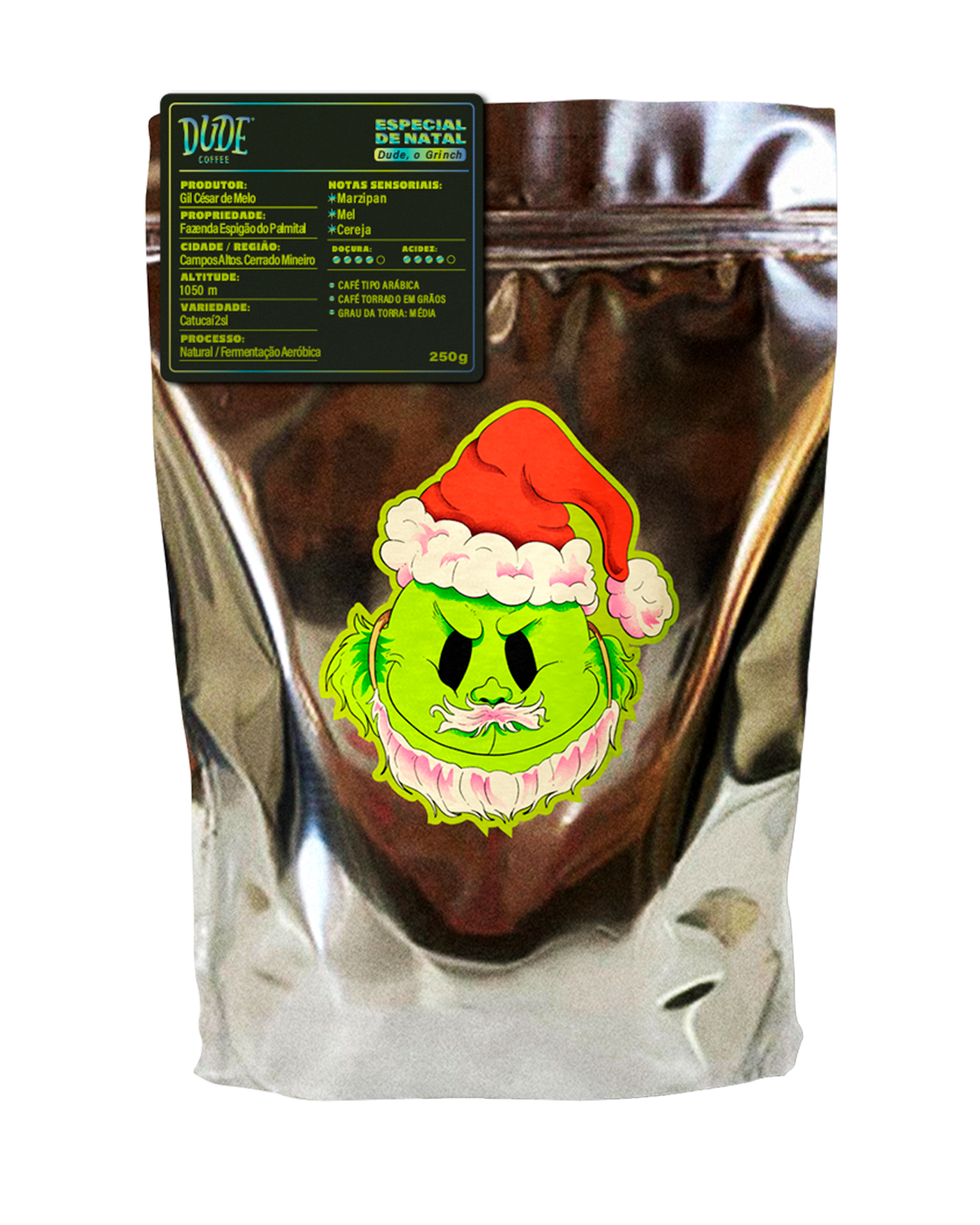 Café Dude, O Grinch (Marzipan, Mel e Cereja)