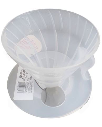 Suporte Filtro V60-02 Waals Em Plástico BPA Free (Semi Transparente)