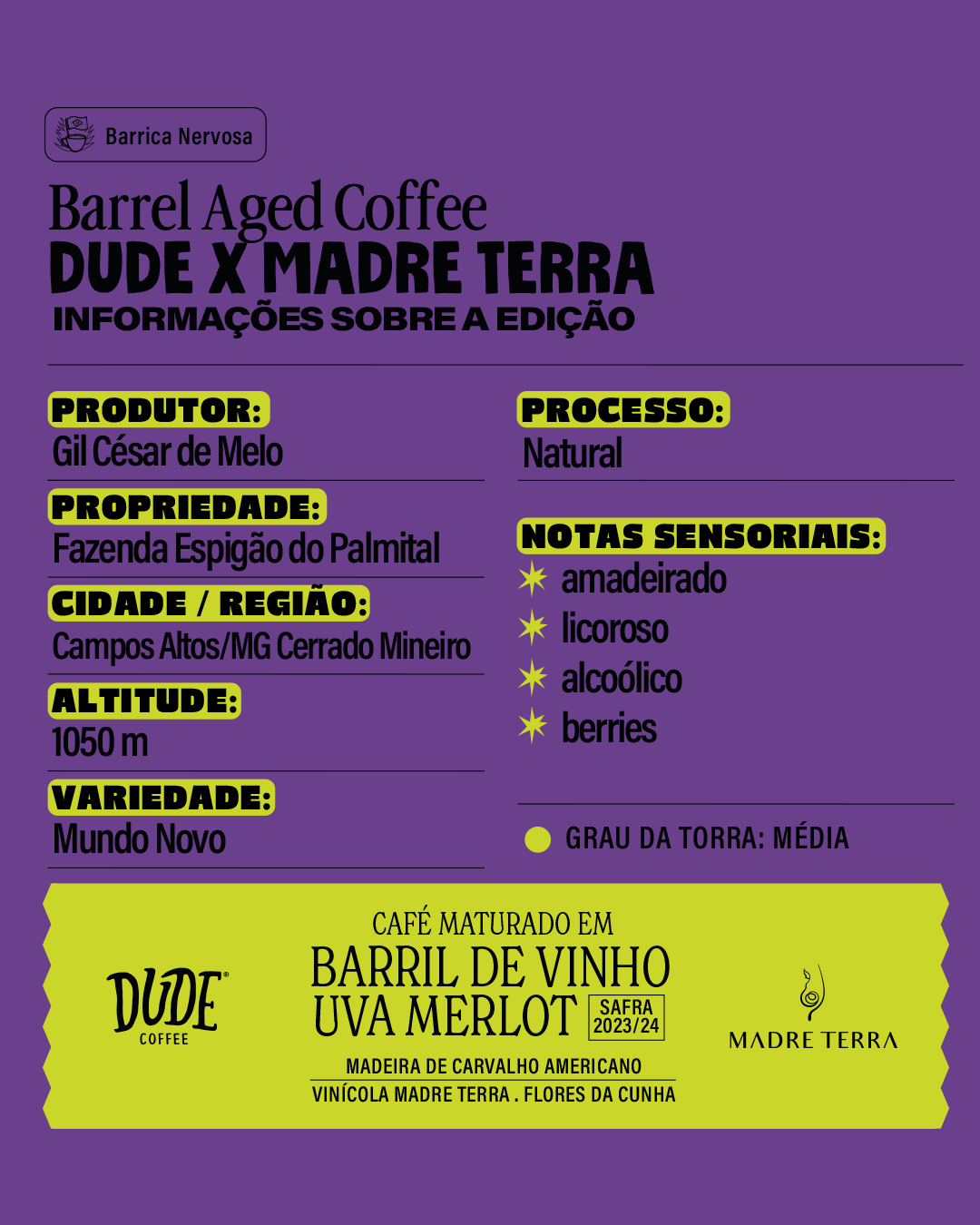 Café Barrel Aged Coffee Merlot 250g