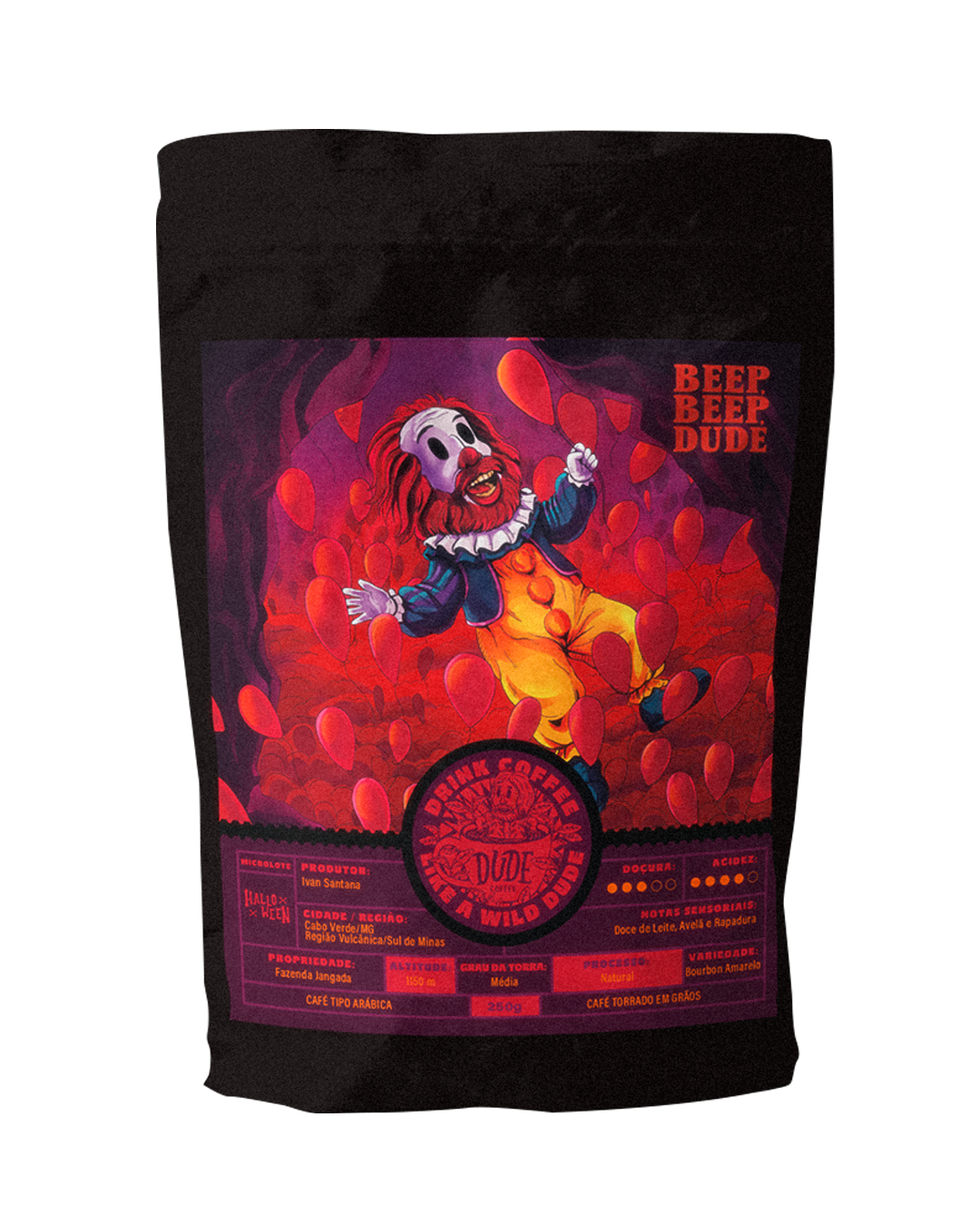 Café BEEP, BEEP, DUDE (Doce de Leite, Avelã e Rapadura)