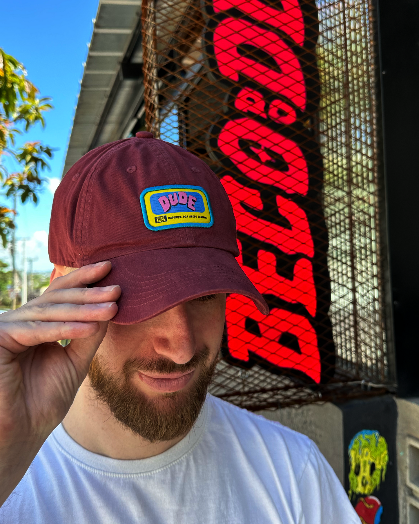 Boné Vermelho Dude Goods