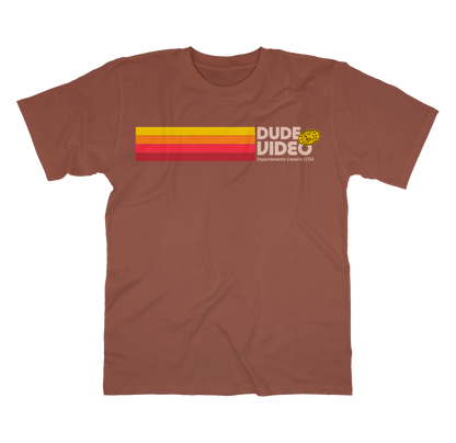 Camiseta Marrom Dude Vídeo - Departamento Caseiro