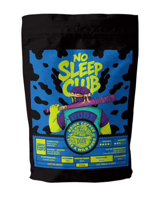 Café No Sleep Club (Nibs de Cacau e Casca de Laranja Cristalizada)