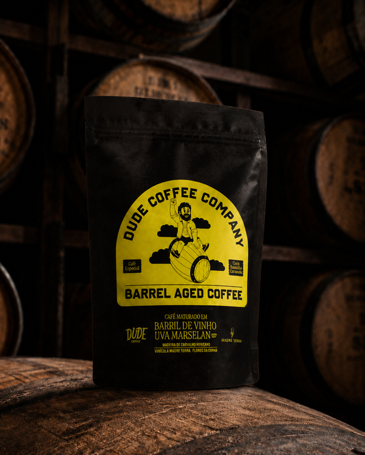 Café Barrel Aged Coffee - Uva Marselan - Carvalho Americano 100g (Coco, Baunilha, Caramelo)