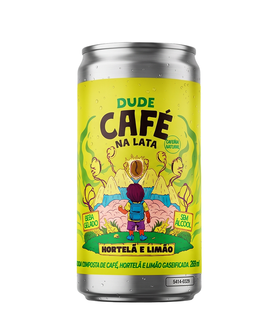 Dude Café na Lata (Hortelã e Limão) - Lata 269mL
