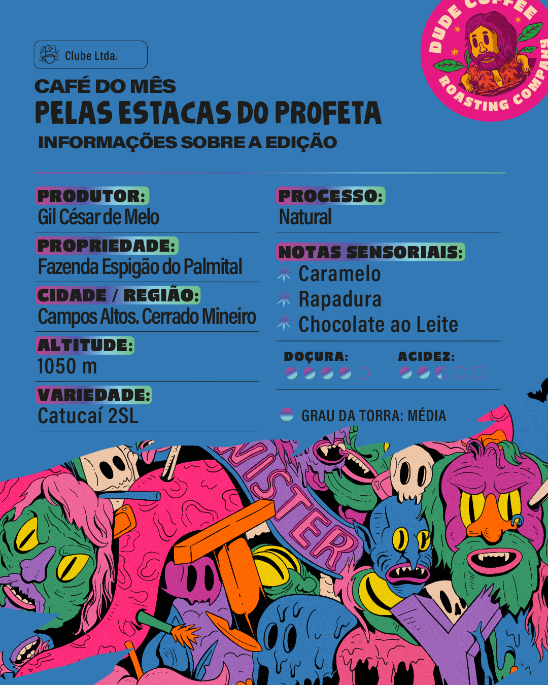 Café Pelas Estacas do Profeta  (Caramelo, Rapadura e Chocolate ao Leite)