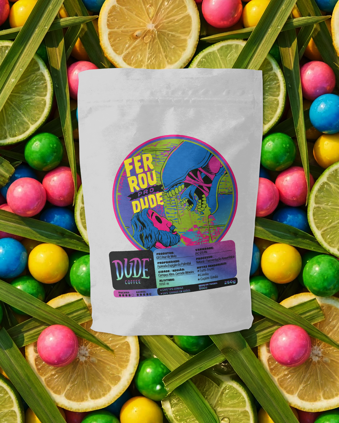 Café Ferrou pro Dude (Tutti-Frutti, Limão, Capim Limão)