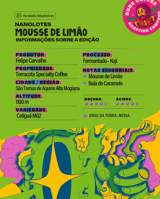Café Nanolote Mousse de Limão (Mousse de Limão e Bala de Caramelo)