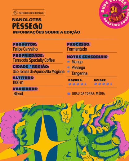 Café Nanolote Pêssego (Manga, pêssego e tangerina)